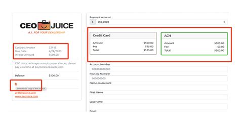 payment dash juice